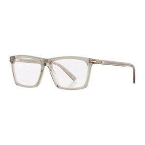 NEW GUCCI EYEGLASSES GG1445O 004 TRANSPARENT BROWN MEN EYEWEAR GUCCI